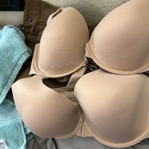 2 SPANX racerback bras with foam formed cups. 36DD